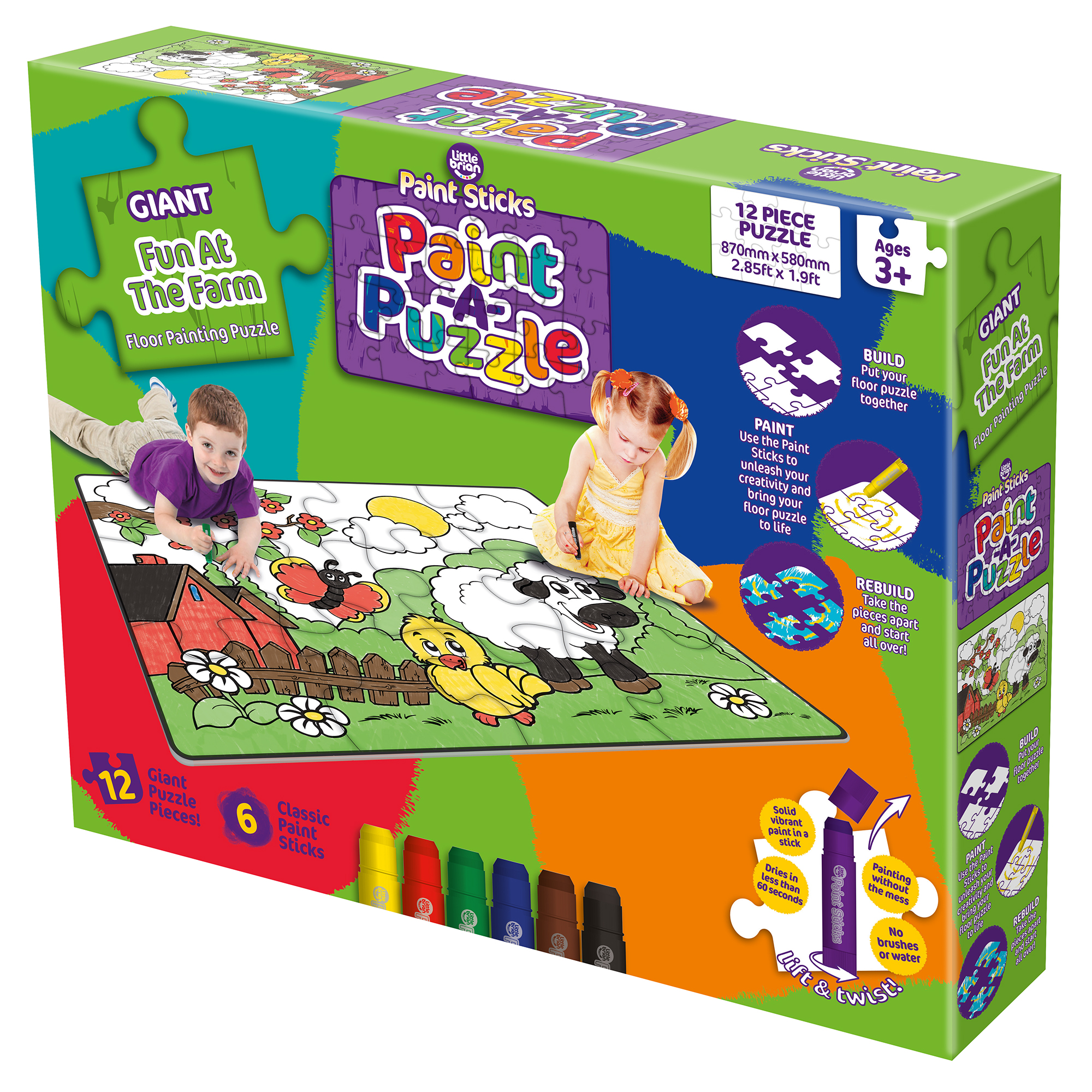 Win 1 of 3 Little Brian Paint Sticks Face Paint Sticks and Mini Art ...